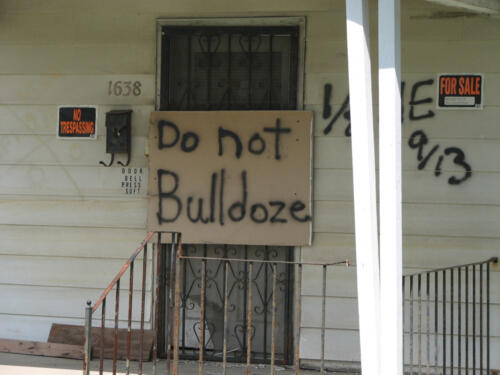 Do Not Bulldoze
